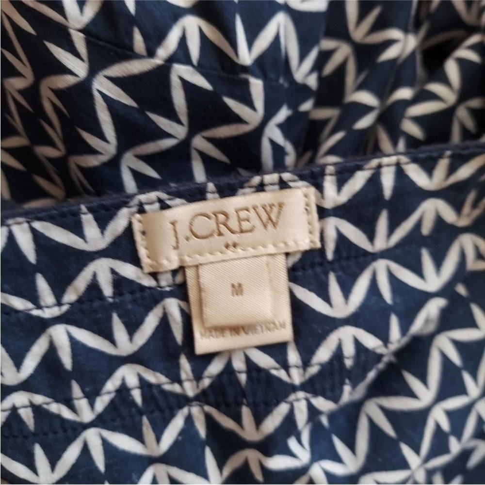 J. CREW Print Tunic Top